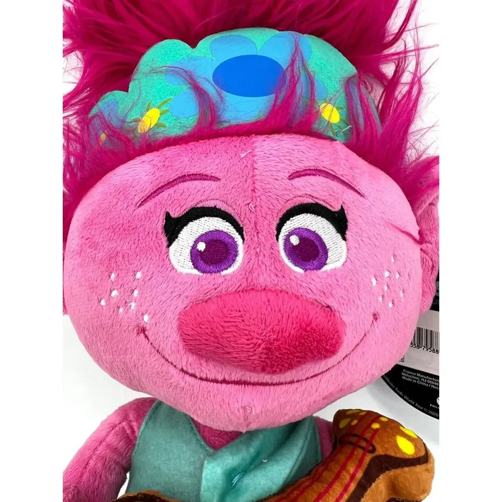 Trolls World Tour Cuddle Pillow Poppy with Guitar 20.5